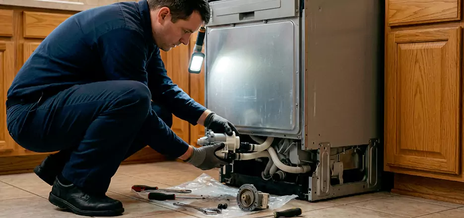 Dishwasher Drain Hose Repair in Pittsfield